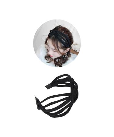 Lawie 6 Pack Wide Hard Headbands in Black, Red, Yellow, and Green - Elastic Stretchy Hairbands for Women - Cloth Fabric Covered Hair Clasps - Headwrap Accessories - Buy Online on GoSupps.com