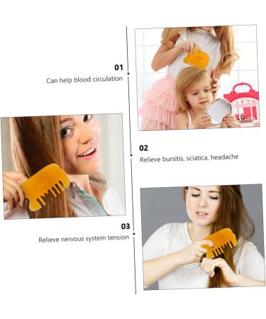 Beaupretty Acupuncture Massage Tools - 6 Stk Face & Scalp Massage Devices Heat Jade & Beeswax 9.5x5.8x1cm - International Shipping Available - Buy Online on GoSupps.com