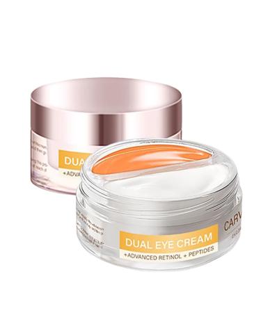 Dual Eye Cream Upper and Lower with Advanced Retinol + Peptides + Caffeine Retinol Anti Aging 2-In-1 Eye Cream Instant Tightener for Tired Eyes(1 PCS)
