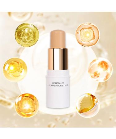 Concealer and Foundation Stick Supernatural Complexion Foundation + Concealer Stick Multi-Use Foundation Stick Smooth and Long-Lasting Coverage For All Skin Types (#02) - Buy Online on GoSupps.com