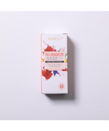 AIMEILI 5-In-1 Sheer Color Rubber Base Gel Nail Polish - (430) 10ml | UV/LED Soak Off Elastic Strengthener & Rhinestone Glue Gel - Buy Online on GoSupps.com