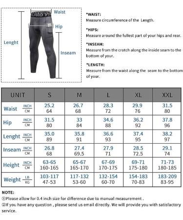 EARGFM Men's Athletic Leggings with Pockets - Grey, Medium | Compression Pants for Cycling & Running - Buy Online on GoSupps.com