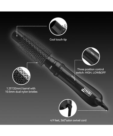 3-in-1 Hair Dryer Brush & Volumizer - Hot Air Brush for Straightening & Curling | Negative Ion Ceramic Lightweight Styler for Wet & Dry Hair - Buy Online on GoSupps.com