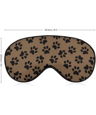 Adjustable Dog Paw Pattern Sleep Mask Eye Cover for Yoga, Travel, and Night Nap - Buy Online on GoSupps.com
