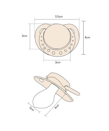Shop LittleForBig Adult Size Pacifier - Ivory | Perfect for Adult Pacifier Lovers | International Shipping Available - Buy Online on GoSupps.com