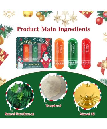 KUIRUNRX 3 Pcs Christmas Lipstick Tinted Repairing Lip Balm Magic Moisturizing Lipstick Long Lasting Lip Gloss For Women Girls Lips Care Beauty Cosmetic - Buy Online on GoSupps.com