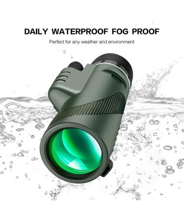 12x50 Monoculars for Adults | High Powered Telescope with Smartphone Adapter | HD Scope for Bird Watching, Hunting, Hiking & Travel - Buy Online on GoSupps.com