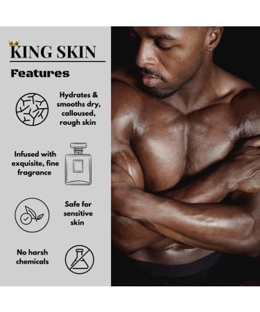 KING SKIN Loyalty Body Butter I Infused with Fine Fresh Fragrance with notes of Vetiver & Cedarwood I Packed with Shea Butter & Avocado I Long Lasting Deep Hydration for Men I 6 oz - Buy Online on GoSupps.com