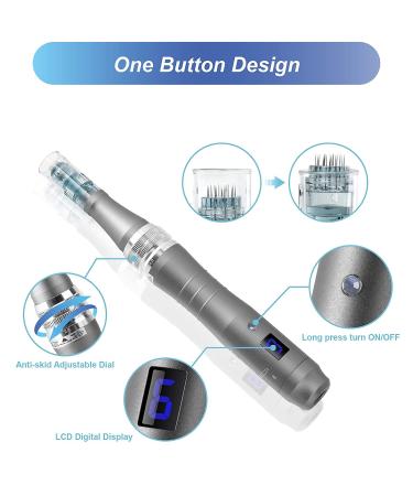 Dr Pen M8 Microneedling Pen - Electric Wireless Derma Pen for Face - Adjustable Microneedle Dermapen - 8pc Set for Home Use - Perfect Valentine's Day & Mother's Day Gift - Buy Online on GoSupps.com