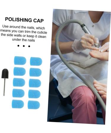 Ipetboom 1 Set Nail Color Sand Cap Grit Nail Sanding Cap Nails Tools Sanding Bands for Nail Drill Nail Drill Bit Caps Nail Art Kit Sanding Caps Inner Ring Plastic Polisher 2x1.5cm Blue - Buy Online on GoSupps.com