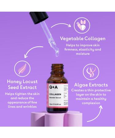 Q+A Collagen Booster Serum 15ml | Revitalize & Hydrate Skin | International Shipping - Buy Online on GoSupps.com
