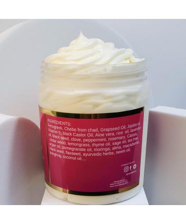 Chebe Hair Growth & Thickening Butter | Ayurvedic Deep Conditioner with Shea Cocoa Mango Butter & Fenugreek 8 oz for All Hair Types - Buy Online on GoSupps.com