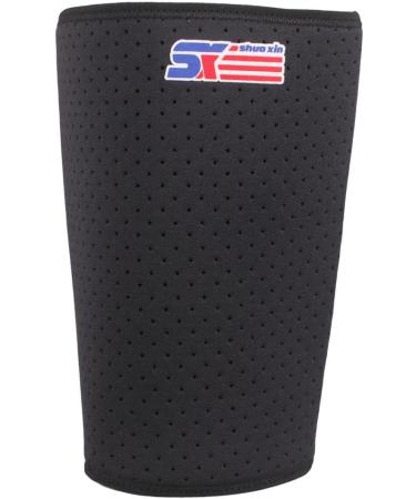 ShuoXin Sports Badminton Thigh Brace Support Wrap - Elastic & Stretchy - Black - International Shipping Available - Buy Online on GoSupps.com