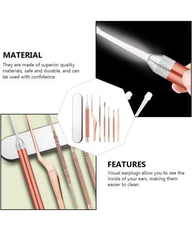 Healifty Earwax Removal Tool Set with Tweezers and Pickers - Professional Double-Headed Kit with Flashlight Case - Buy Online on GoSupps.com