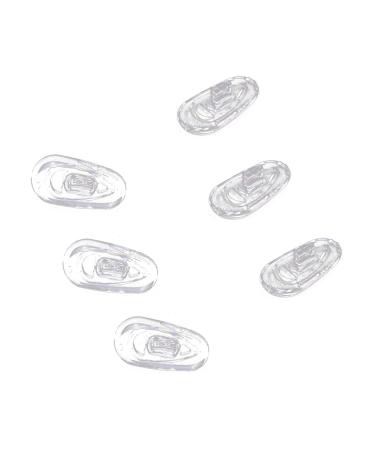Mengmen 75 Pairs Silicone Eyeglass Nose Pads Oval Print On