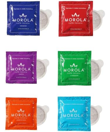 Caff Morola - Pod Tasting Kit - ESE44 Compostable Coffee Pods - Classic Orange Limited Cremeso Dek El Mirador Coffee Tasting (36 + Tin Box) - Buy Online on GoSupps.com