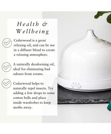 Absolute Aromas Organic Cedarwood Essential Oil 100ml - 100% Pure & Certified Organic - Buy Online on GoSupps.com