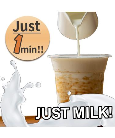 EASY BUBBLE TEA Brown Sugar Flavor Kit - Authentic Instant Boba Milk Tea in Under 1 Minute - 5 Servings with Boba Paper Straws - Microwaveable Cup (Molasses with Pearl Tapioca) - Buy Online on GoSupps.com