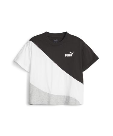 PUMA Girls Power Cat Tee G Shirt 128 Puma Black
