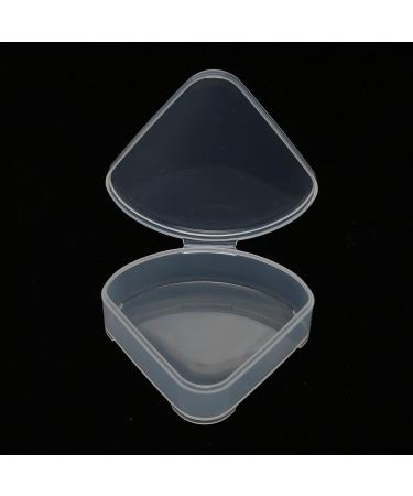 ZJchao Powder Puff Box Plastic Triangle Makeup Puff Container Transparent for Powder Rooms for Beads - Buy Online on GoSupps.com