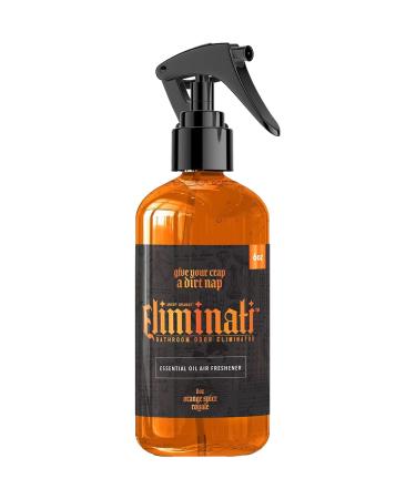 Angry Orange Toilet Spray - Eliminati Bathroom Odor Eliminator & Air Freshener for Room, Pet Poop and Home Use - 6 Ounce Citrus Orange Spice Deodorizer
