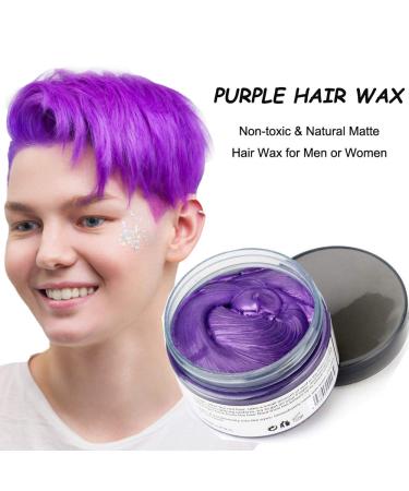 Temporary Hair Wax Color - Ochilima Purple Hair Dye Mud for Men & Women | Washable Styling Cream - 120g - Buy Online on GoSupps.com