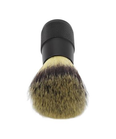 Foaming Synthetic Beard Brush for Men | Easy to Clean Curved Black Handle - Buy Online on GoSupps.com
