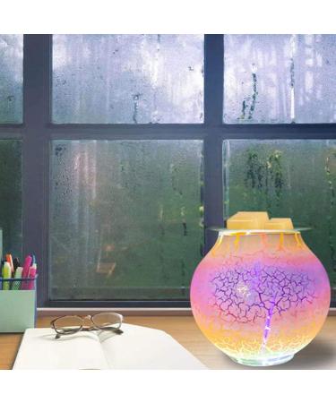 Yalych 2-Piece Replacement Oil Warmer Shell - Glass Round Wax Melting Shell for Essential Oils & Aromatherapy Lamps - Buy Online on GoSupps.com