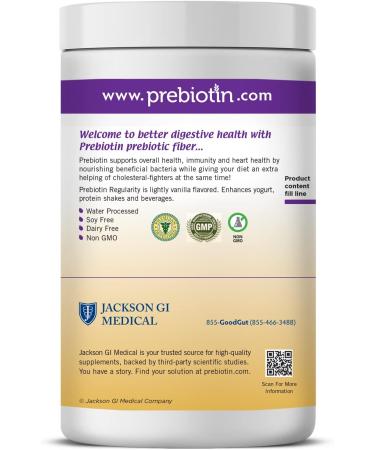 Prebiotin Prebiotic Regularity 14.4 oz - Supports Digestive Health & Bowel Regularity | Balances Gut Microbiome | Boosts Probiotics | Promotes Soft Stool | 30 Servings - Buy Online on GoSupps.com