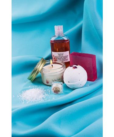 Handcrafted Bath Luxury Spa Gift Set for Women - Natural Oils, Epsom Salt Bath Bombs & Organic Shea Butter Soap in Polka Dot Gift Box - Perfect Gift for Mom, Women & Girls - Buy Online on GoSupps.com