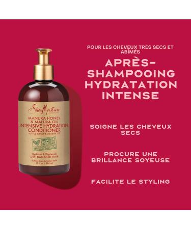 SheaMoisture Shampooing Apr s-shampooing et Masque Capillaire pour cheveux secs et ab m s Miel de Manuka et Huile de Mafura Shampooing 1x384ml Apr s-shampooing 1x384 ml Masque capillaire 1x355 ml 5.) Curl Trio 374.33 ml (Lot de 3) - Buy Online on GoSupps.com