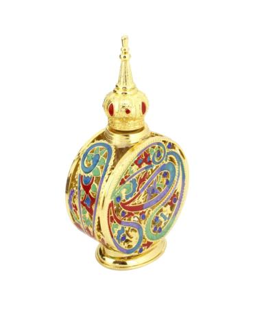 minkissy 1pc Fragrance Bottling Storage Bottle Antique Perfume Bottle Chic Perfume Bottle Bulk Essential Oils Essential Oil Holder Empty Bottle Travel Alloy Glass Bottle Cosmetic
