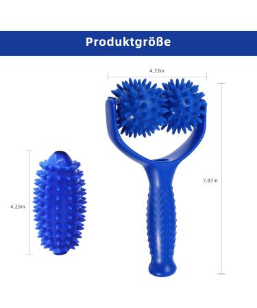 Khiry Massage Balls & Scooter - Self-Massage Roller with Handle for Back Legs Feet & Hands - Relieve Muscle Pain - Buy Online on GoSupps.com