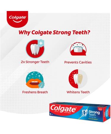 Colgate Cavity Protection Strong Teeth Toothpaste with Amino Shakti - 1000gm (500gX2) Saver Pack India's No.1 Toothpaste - Buy Online on GoSupps.com