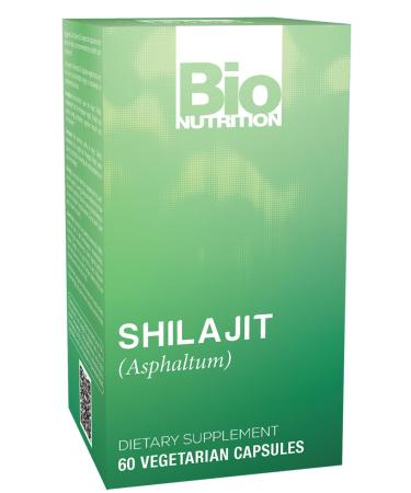 Bio Nutrition Shilajit (Asphaltum), 60 Vegetarian Capsules (500 mg per Capsule)