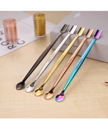 CYFUN DESIGN 5-Piece Stainless Steel Craft Spoons Set for DIY Scrapbooking and Cardmaking - High Lighten, 5 Colors - Buy Online on GoSupps.com