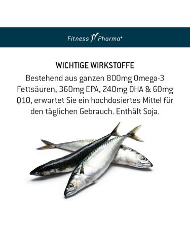 High-Dose Coenzyme Q10 Capsules with Fish Oil | 150 Pieces | Omega 3 EPA DHA | Boost Concentration & Heart Health | International Shipping - Buy Online on GoSupps.com