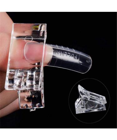 10pcs Nail Tips Clip for Quick Building Polygel nail forms Nail clips for polygel Finger Nail Extension UV LED Builder Clamps Manicure Nail Art Tool