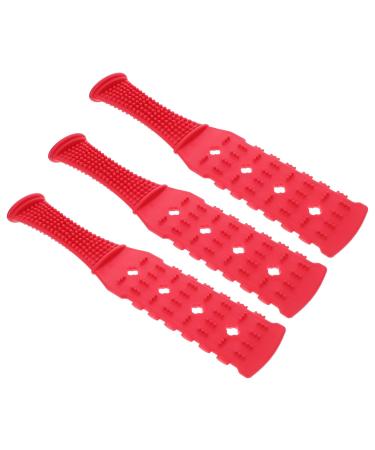 Lurrose 3st Pai Sha board Handal body bodies Handhammer Handheld-Scratcher Manual back massager Massage Meridian knocking board body play board TPR