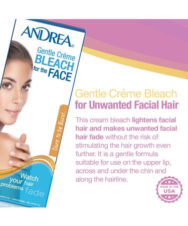 Andrea Gentle Cream Bleach for Unwanted Facial Hair - 2 Pack - Buy Online on GoSupps.com