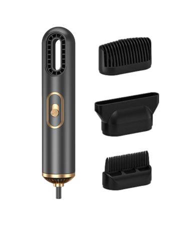 Negative Ion Hair Dryer 3in1 Blow Dryer with Negative Ion Lightweight Temperature Adjustment Hair Styling Dryer Tool Quick Drying Powerful Hairdryer with Diffuser for Curly Straight Hair Home Gray European hair dryer