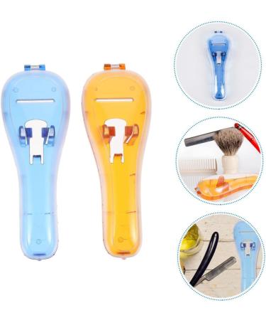 Buy Mikinona Razor Storage Box Set - Travel Protection for Razors | 2-Pack Orange Blue | International Shipping - Buy Online on GoSupps.com