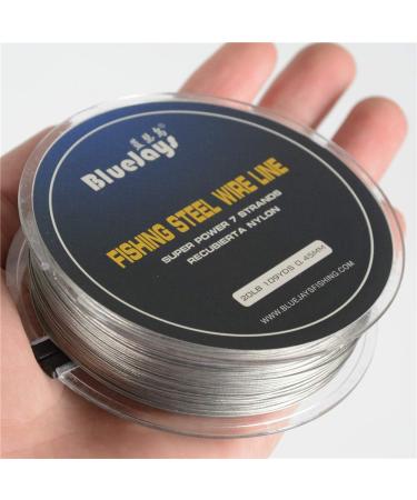 0.45mm 100m 20lb Fishing Steel Wire - Nylon Coated Stainless Steel Leader Wire - Buy Online on GoSupps.com