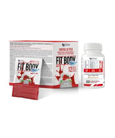 Rc Ocio Slimming package Meal replacement shake + thermogenic fat burning diet shake for men and women strawberry 1Kg Chocolate 480GR Strawberry 480 gr