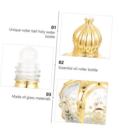 Buy CAXUSD 6 STK Essential Oils & Holy Water Bottles - 10ml Roller Bottles for Baptism Decorations - Travel-Friendly Glass Jugs - Buy Online on GoSupps.com
