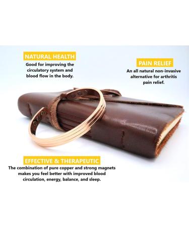 Multipurpose Pure Copper Bracelet With Magnets For Men and Women To Use For Magnetic Therapy Arthritis Pain Relief Joint Pain And Stiffness - Bracelet En Cuivre Magn tique Pour Homme Et Femme - Buy Online on GoSupps.com