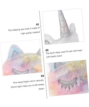 Beaupretty 6 Pcs Unicorn Eye Patch Plush Sleep Masks - Soft White Eye Masks for Restful Sleep - International Shipping Available - Buy Online on GoSupps.com