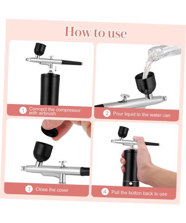Mikinona 1 Set Air Brush for Nails Airbrush Kit with Compressor Cake Decorating Tool Nail Kit Spray Cordless Airbrush Kit Oil Paint Airbrush Paint Manicure Charging Cable Aluminum Alloy 12.00X4.20X4.20CM Picture 1 - Buy Online on GoSupps.com