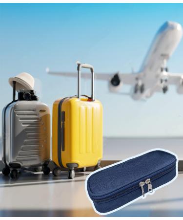 Insulin Cooler Travel Case for Diabetics - Portable, Waterproof Supply Bag with Insulation Liner, 2 Ice Packs - 6-8 Hours Cooling - Navy - Buy Online on GoSupps.com