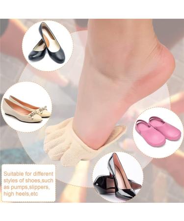Buy Five Toes Half Socks - Anti-Slip Invisible Toe Separator Socks for Friction Relief | International Shipping - Buy Online on GoSupps.com
